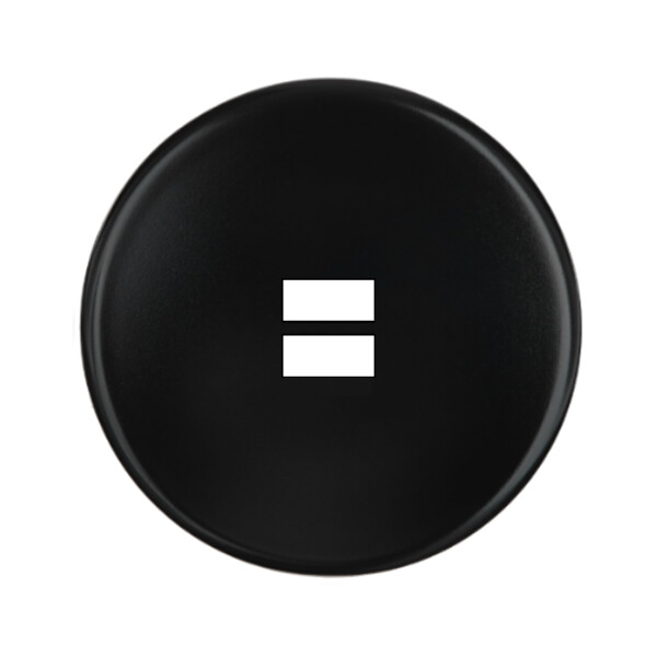 Façade iris noir simple ouverture pour chargeur double usb - Modelec - 189352