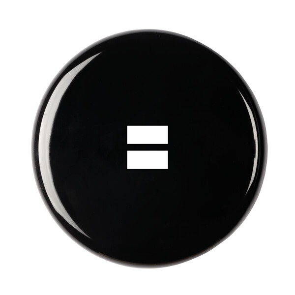 Façade iris by modelec en porcelaine noire simple poste chargeur double usb - Modelec - 189362