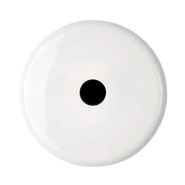 Façade iris by modelec en porcelaine blanche simple poste sortie de câble +cache - Modelec - 197361