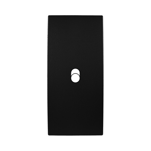 Façade karo noir soft touch etroite 1 basculeur - Modelec - 111209