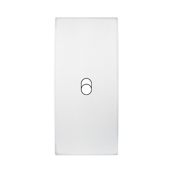 Façade karo blanc soft touch etroite 1 basculeur - Modelec - 111211