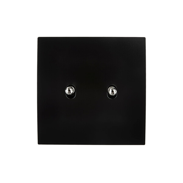 Façade Karo Satin Noir 2 basculeurs (132-208) - Modelec - 132208