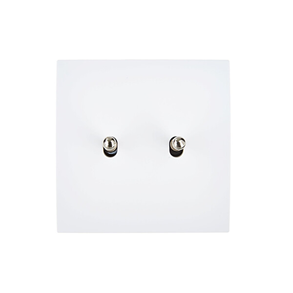 Façade Karo Satin Blanc 2 basculeurs (132-210) - Modelec - 132210