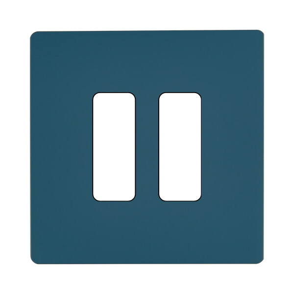 Façade "m" gris mat simple 2 boutons sans vis - Modelec - 132523M