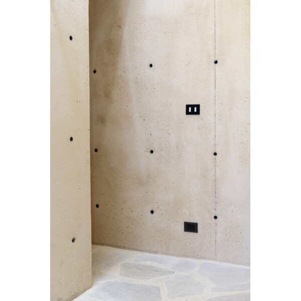 Façade "m" noir mat double horizontale 1 bouton 1 bouton sans vis - Modelec - 172522M