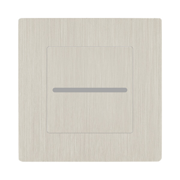 Façade laiton nickel brossé bouton plat pour variateur bluetooth magnétique - Modelec - 188511M