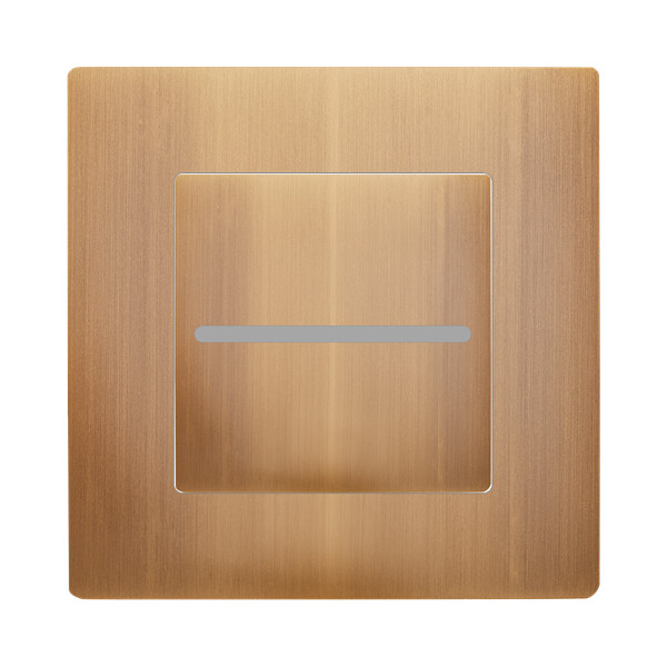 Façade laiton vieux bronze bouton plat pour variateur bluetooth magnétique - Modelec - 188517M