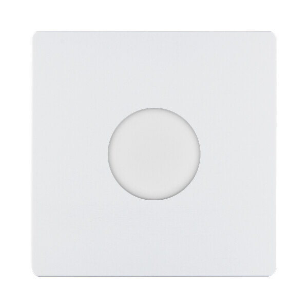 Façade "m" blanc mat simple 1 variateur sans vis - Modelec - 191521M