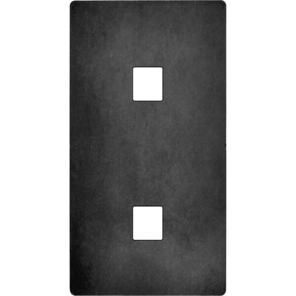Façade "m" acier verni double verticale 1 media  sans vis - Modelec - 286541M