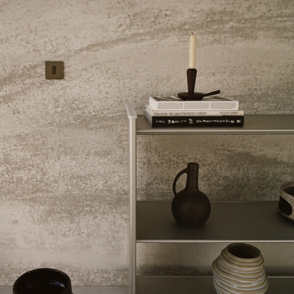Façade "m" laiton canon fusi tripl horizonta 1 prise 1 prise 1 tv-fm-sat sansvis - Modelec - 315514M