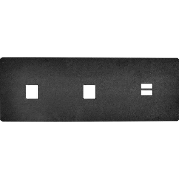 Façade "m" acier verni triple horizontale 1 media 1 media 1 chargeur usb sans vis - Modelec - 330541M