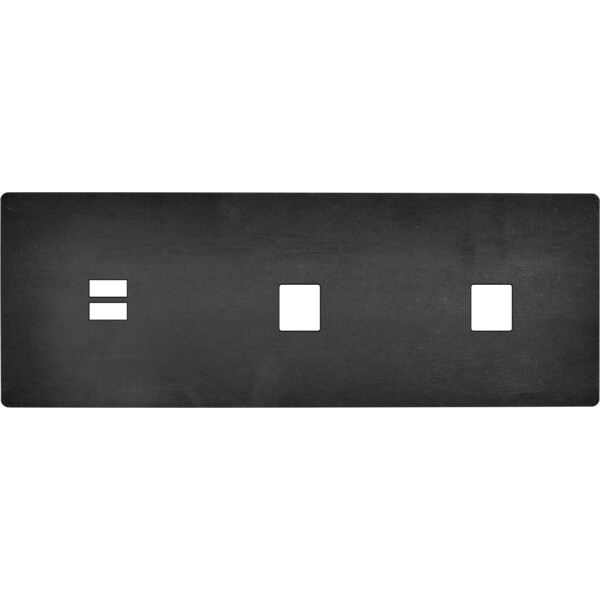 Façade "m" acier verni triple horizontale 1 chargeur usb 1 media 1 media sans vis - Modelec - 331541M