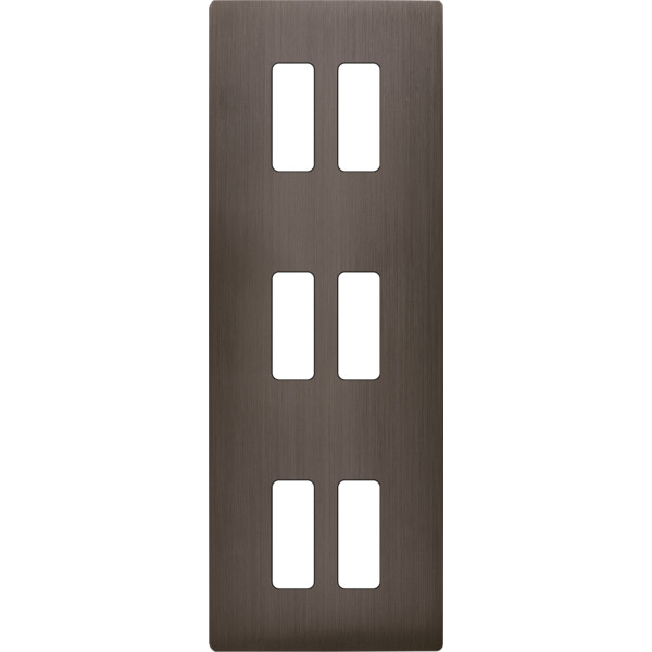 Façade "m" laiton canon de fusil triple verticale 2 boutons 2 boutons 2 boutons - Modelec - 356514M