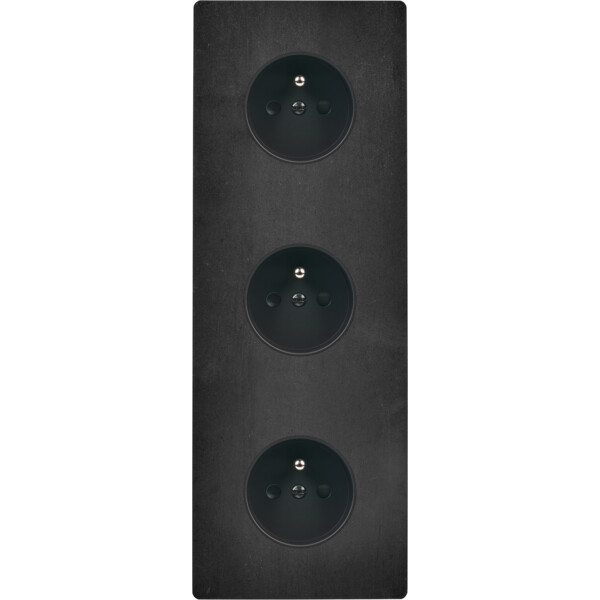 Façade "m" acier verni triple verticale r1 r1 r1 sans vis - Modelec - 360541M