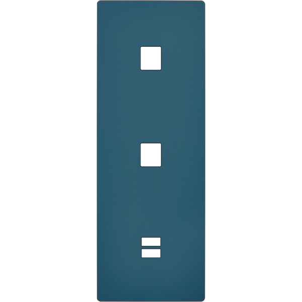 Façade "m" gris mat triple verticale 1 media 1 media 1 chargeur usb sans vis - Modelec - 380523M