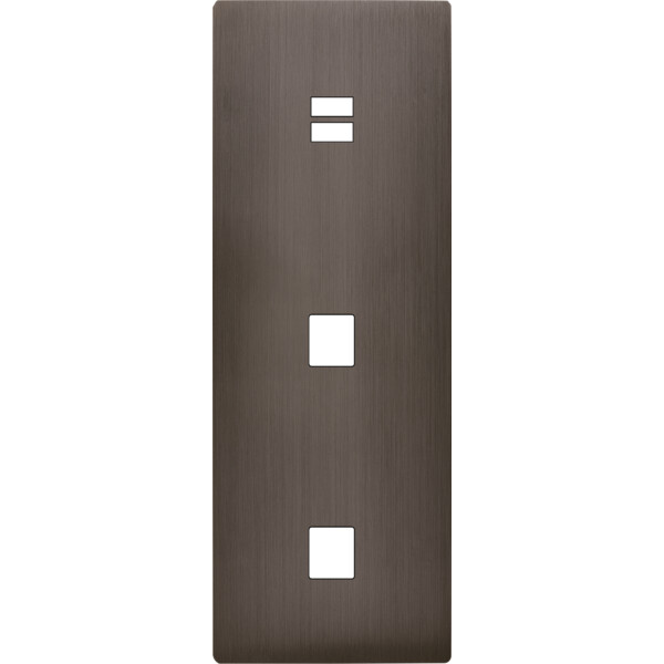 Façade "m" laiton canon fusil tripl verti 1 chargeur usb 1 media 1 media sansvis - Modelec - 381514M