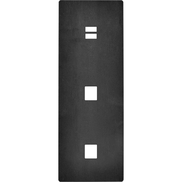 Façade "m" acier verni triple verticale 1 chargeur usb 1 media 1 media sans vis - Modelec - 381541M