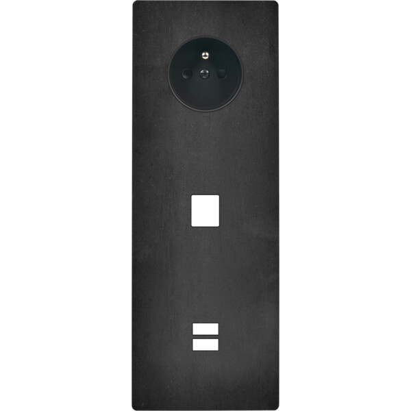 Façade "m" acier verni triple verticale 1 prise 1 media 1 chargeur usb sans vis - Modelec - 384541M