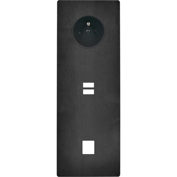 Façade "m" acier verni triple verticale 1 prise 1 chargeur usb 1 media sans vis - Modelec - 385541M