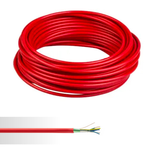 Câble d'alarme Filalarm AE 1 Paire 9/10 rouge touret de 1000m - Nexans - 01543001