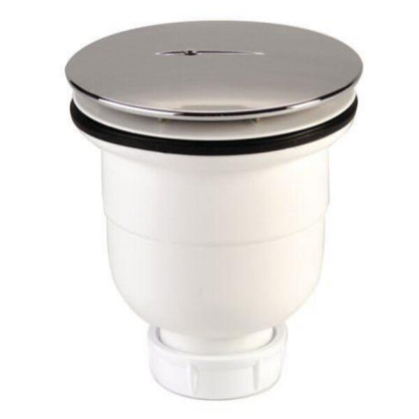 Bonde receveur de douche plastique standard Ø 90 sortie verticale - Nicoll - 0205110
