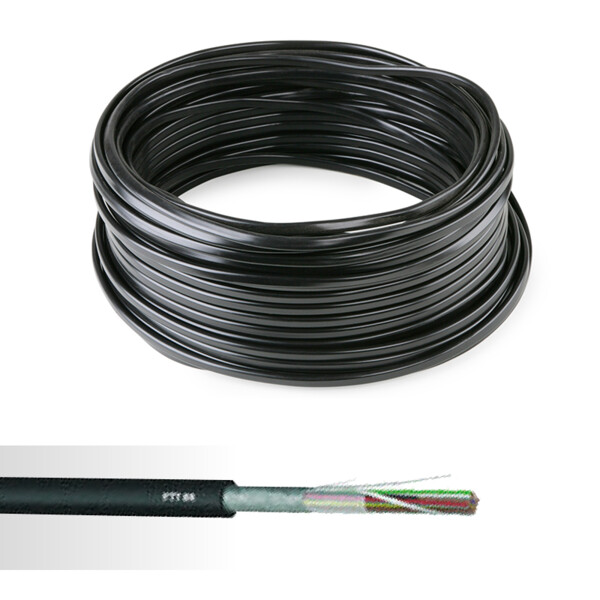 Câble téléphone PTT88 8 paires 0,6mm² couronne de 50m - NoName - 01858430