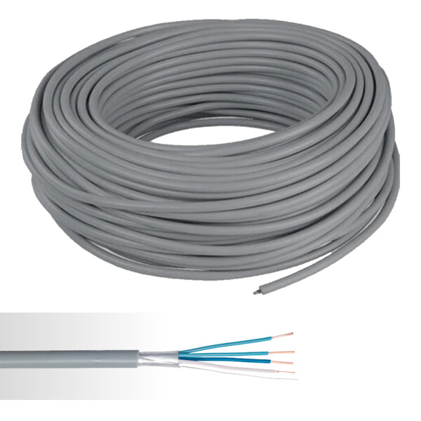 Câble téléphonique SYT1 (LY) numérique 5 paires AWG20 gris couronne de 100m  - NoName - 01700105