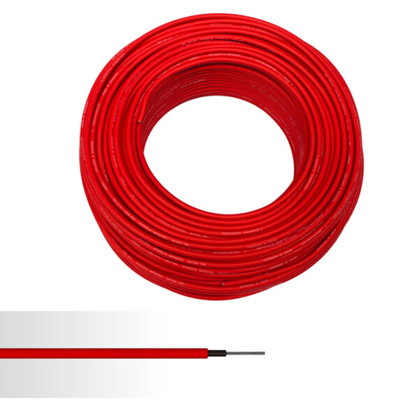 Câble solaire KBE Solar DB+ - 6mm² rouge DC 1500V Gaine polyoléfine - NoName - H1Z2Z2-K-R