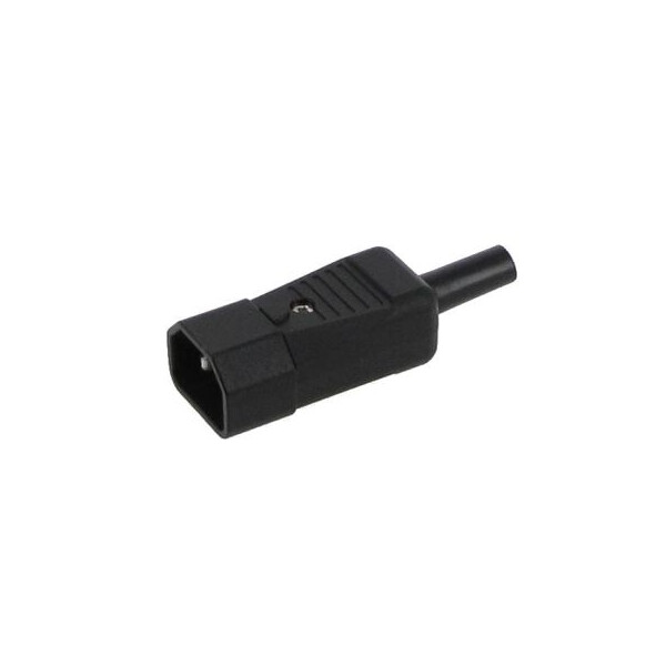 Fiche secteur male IEC 13 CEE 22 pour cordon 250V 2P+T à visser - NoName - AM3020
