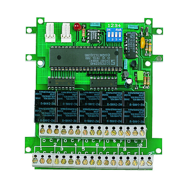 Carte 4 relais of - 1 a / 30 vcc - Nugelec (Cooper) - 31126