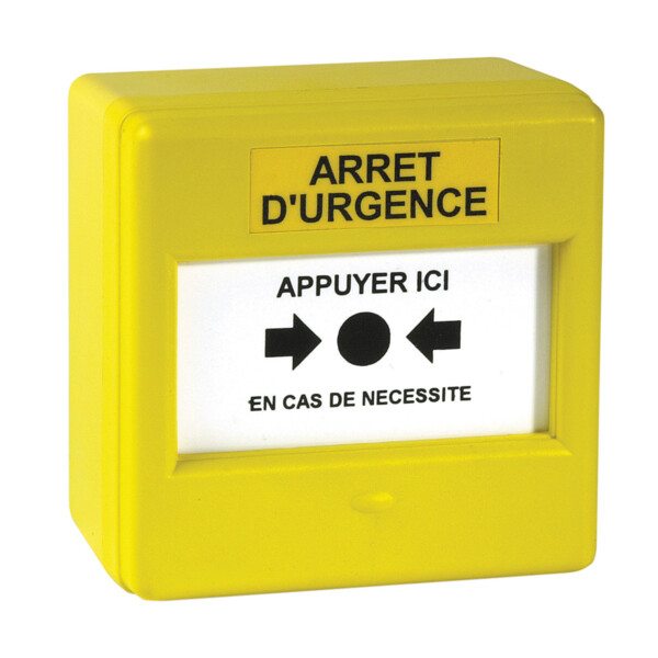 Coffret membrane - jaune - arrêt urgence - Simple action - Nugelec - Nugelec (Cooper) - 30336