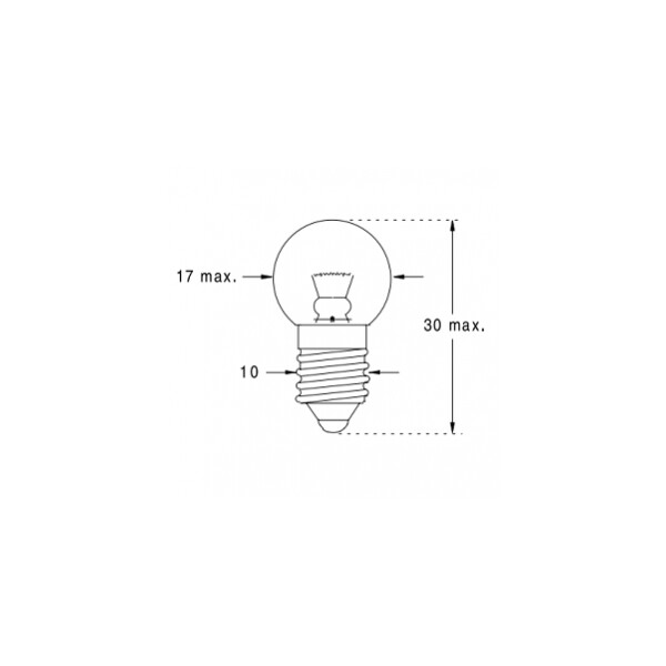 Lampe à Filament Orbitec 10 W – E14 – 260 V – 38 mA – ø 16 x 35 mm - Orbitec - 117306