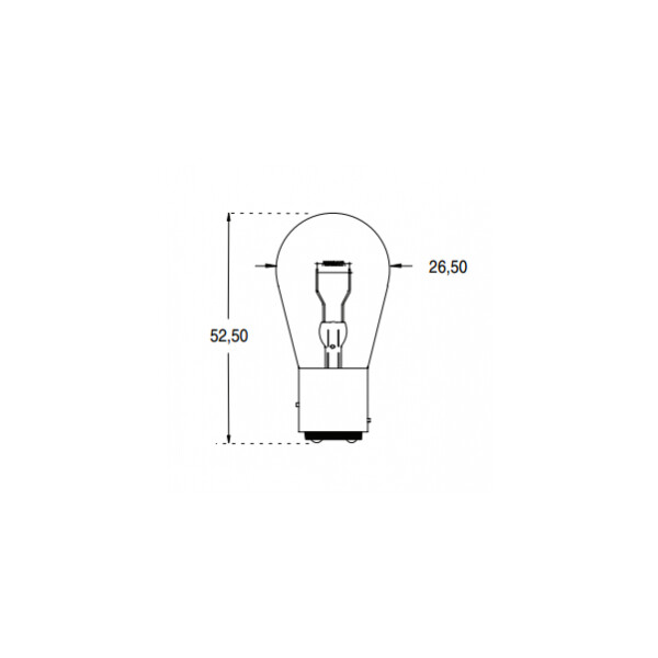 Lampe Stop Orbitec - BAY15D - ø26mm - 24V - 21/5W - Orbitec - 122114