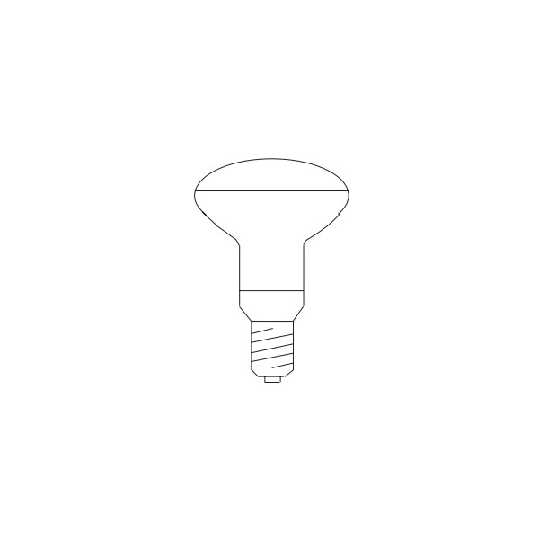 Lampe incandescente - E27 relecteur depoli - Ø63 x 105mm - 230/240V - 40W - Orbitec - 006558