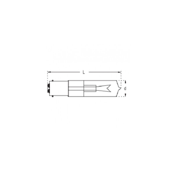 Tube halogène - BA15D halogène 230V - verre clair - blue line - 150W - Orbitec - 130178