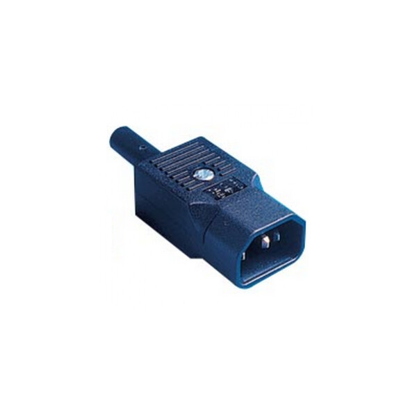 Fiche IEC male droite 2 pôle + 1 terre - 10A - 250VAC - Orbitec - 551748