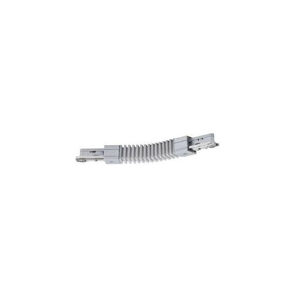 Connecteur flexible Urail Paulmann - accessoire pour système rail - 180mm - 230V - max 1000W - chrome mat - métal - Paulmann - 96851
