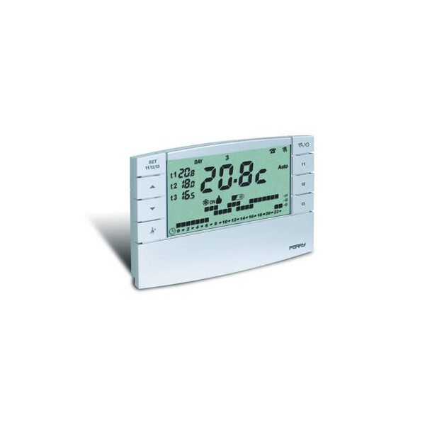 Chronothermostat digital hebdomadaire 3V série Zefiro Perry Electric - Perry Electric - 1CRCR022B