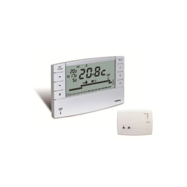 Kit radio chronothermostat Perry Electric digital hebdomadaire  - Perry Electric - 1TXCRTX05RX01