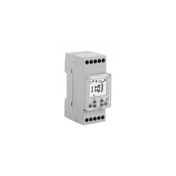 Perry Electric interrupteur horaire journalier digital - 1 canal - 2 DIN - Perry Electric - 1IO7080