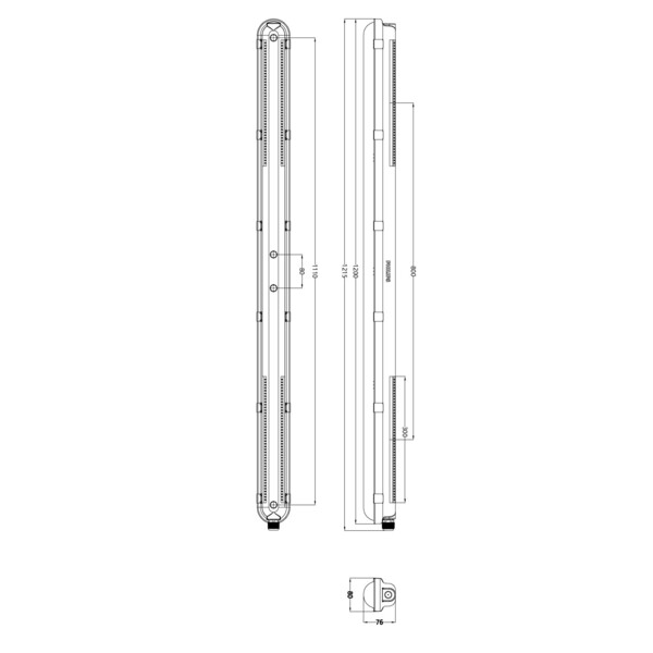 Coreline etanche led ue 1200 wt120c 840 on/off 22,5w 4000lm ip68 ik10 100khl80 - Philips - 359971