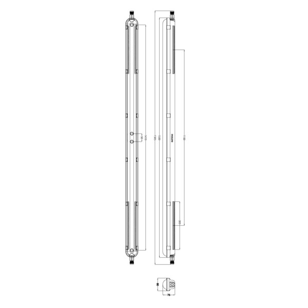 Coreline etanche led 1500 trav. wt120c 840 38w 6000lm ip66 ik08 100khl80 - Philips - 333247