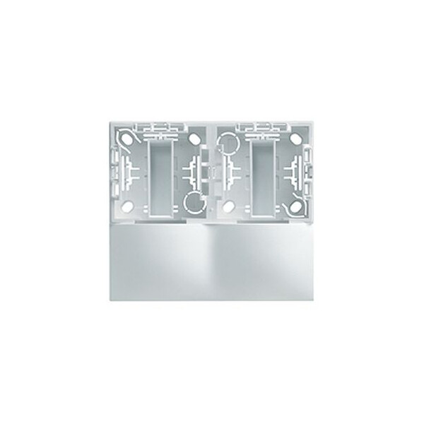 Cadre double Planet Wattohm Keva pour moulure Keva 50x20mm blanc artic - Planet Wattohm - 11844