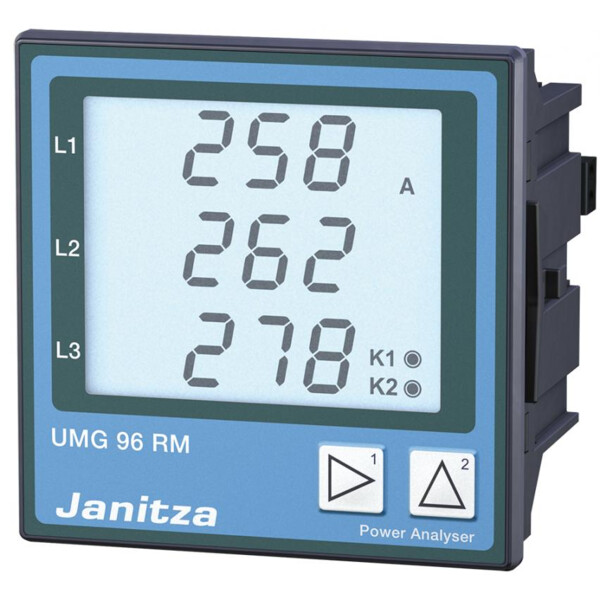Centrale tri/tétra umg 96rm 2 sorties num. comm. rs485 (modbus), alimentation 24 ... 90 v ac, 24 ... 90 v dc , ce - Polier - 5222070