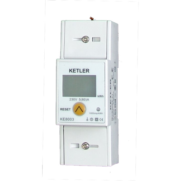Compt mod ketler monophasé 80 a, affichage lcd, remise à zéro partielle - Polier - KE8003