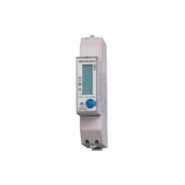 Polier Compteur Modulaire Monophasé 100 A Modbus simple tarif af - Polier - MM100LMOD