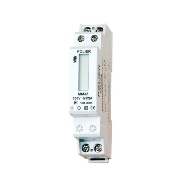 Polier Compteur modulaire monophasé 32A à affichage LCD - Polier - MM32L