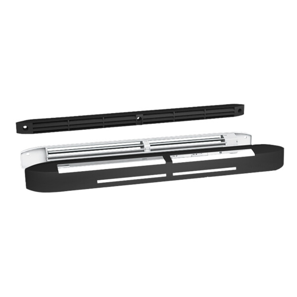 Entrée d'air hygroréglable, 7/40 m3/h, noir réservation 354 x 12 mm (EC HY NOIR RAL 9011) - S&P France - 858023