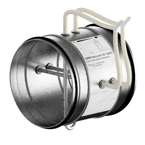 Station de mesure par pression différentielle en gaine circulaire d125 - S&P France - 861050