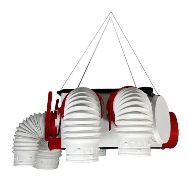 Caisson ecowatt, régulée 1100 m3/h d 315 mm dépressostat inter prox - S&P France - 245248